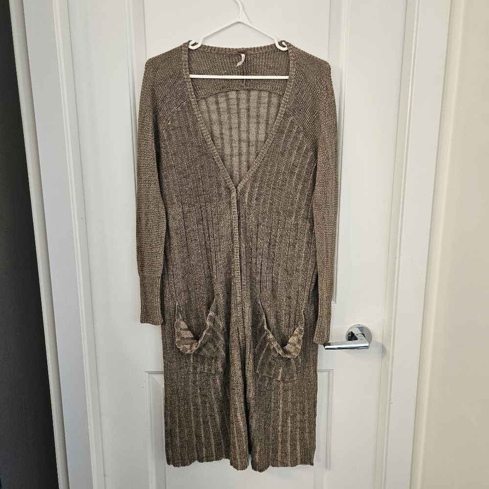 Free People Brown Women’s Duster Cardigan Size Small